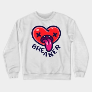 Cute Heart Breaker Funny Valentines Shirt Boys Girls Crewneck Sweatshirt